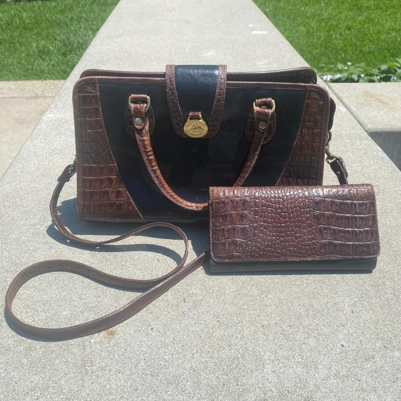 Brahmin alligator authentic bag and wallet