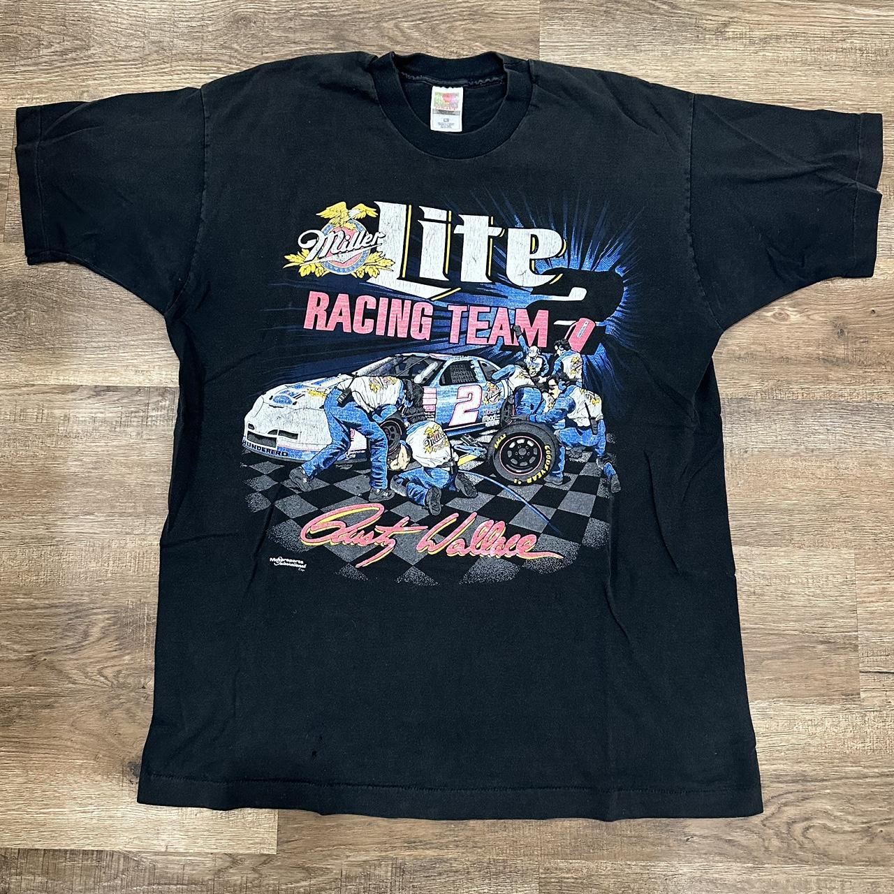 Vintage Rusty Wallace cheapest Miller Lite Racing T-Shirt