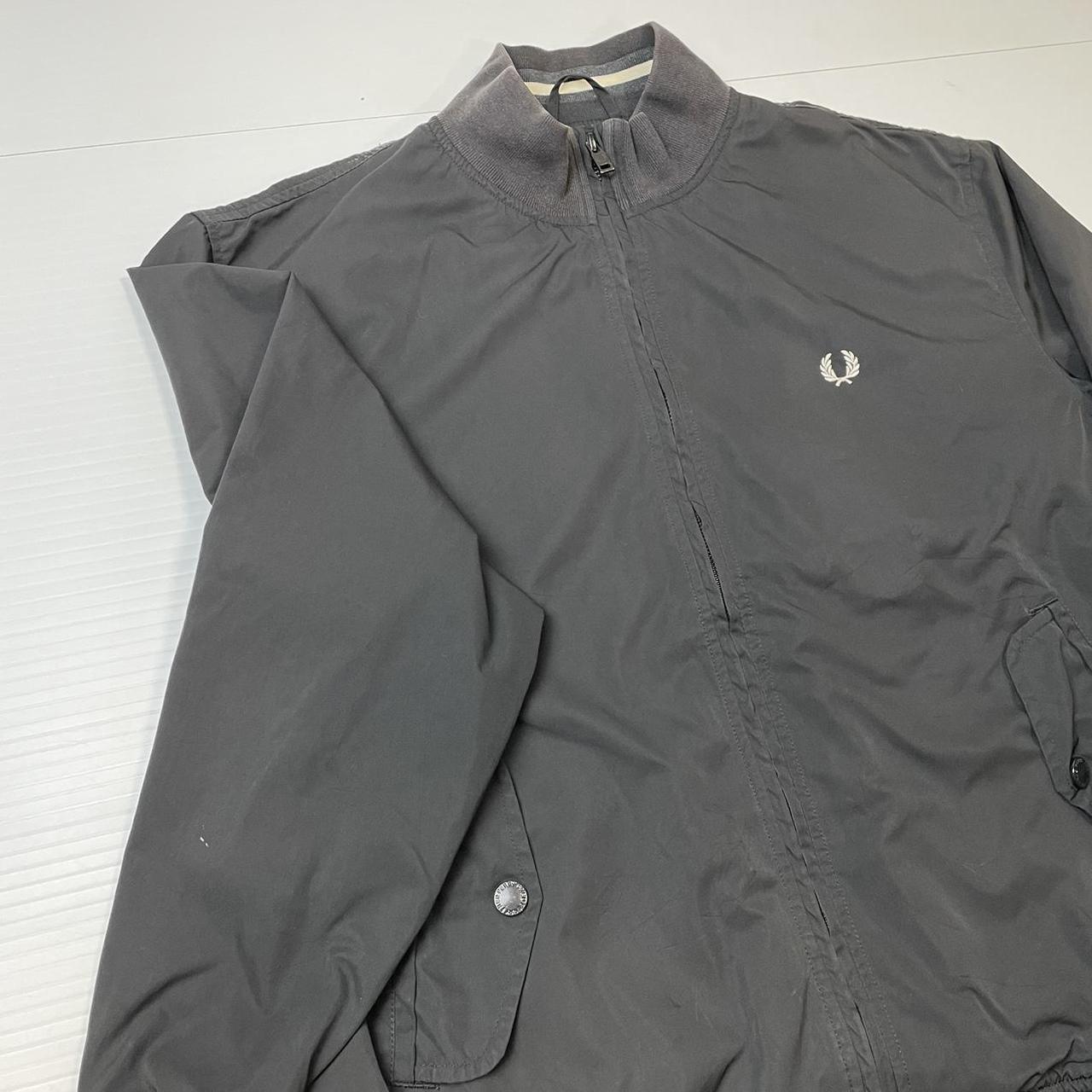 Vintage Fred Perry windbreaker jacket in black... - Depop