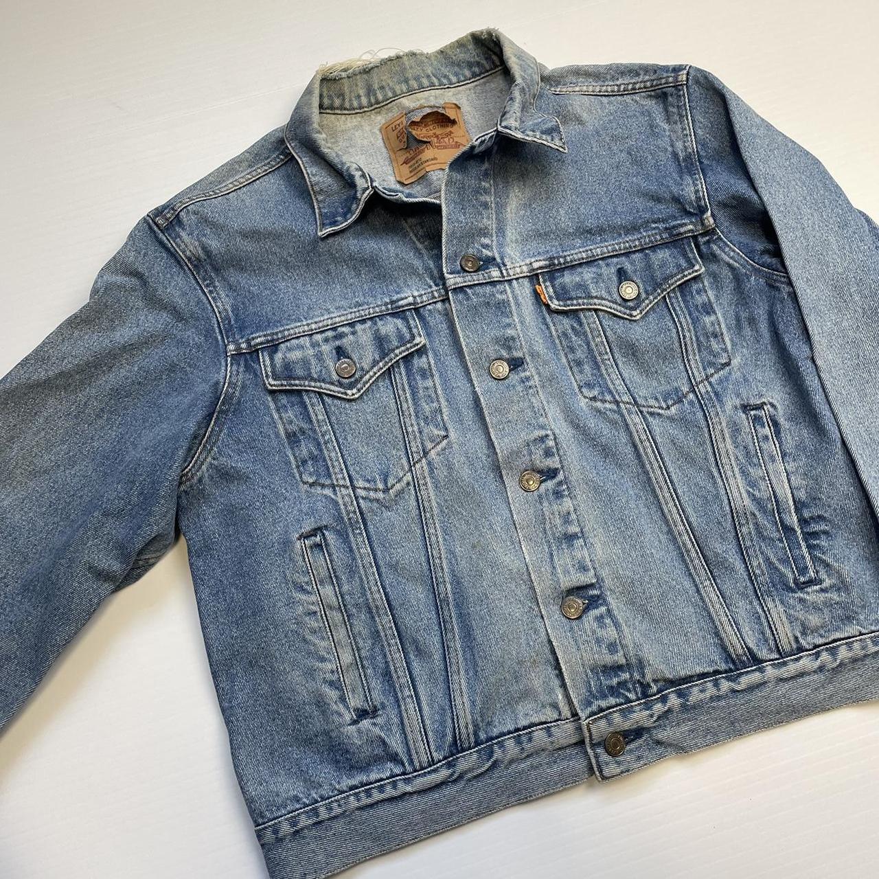 Womens Levi’s denim jacket blue Few light marks... - Depop