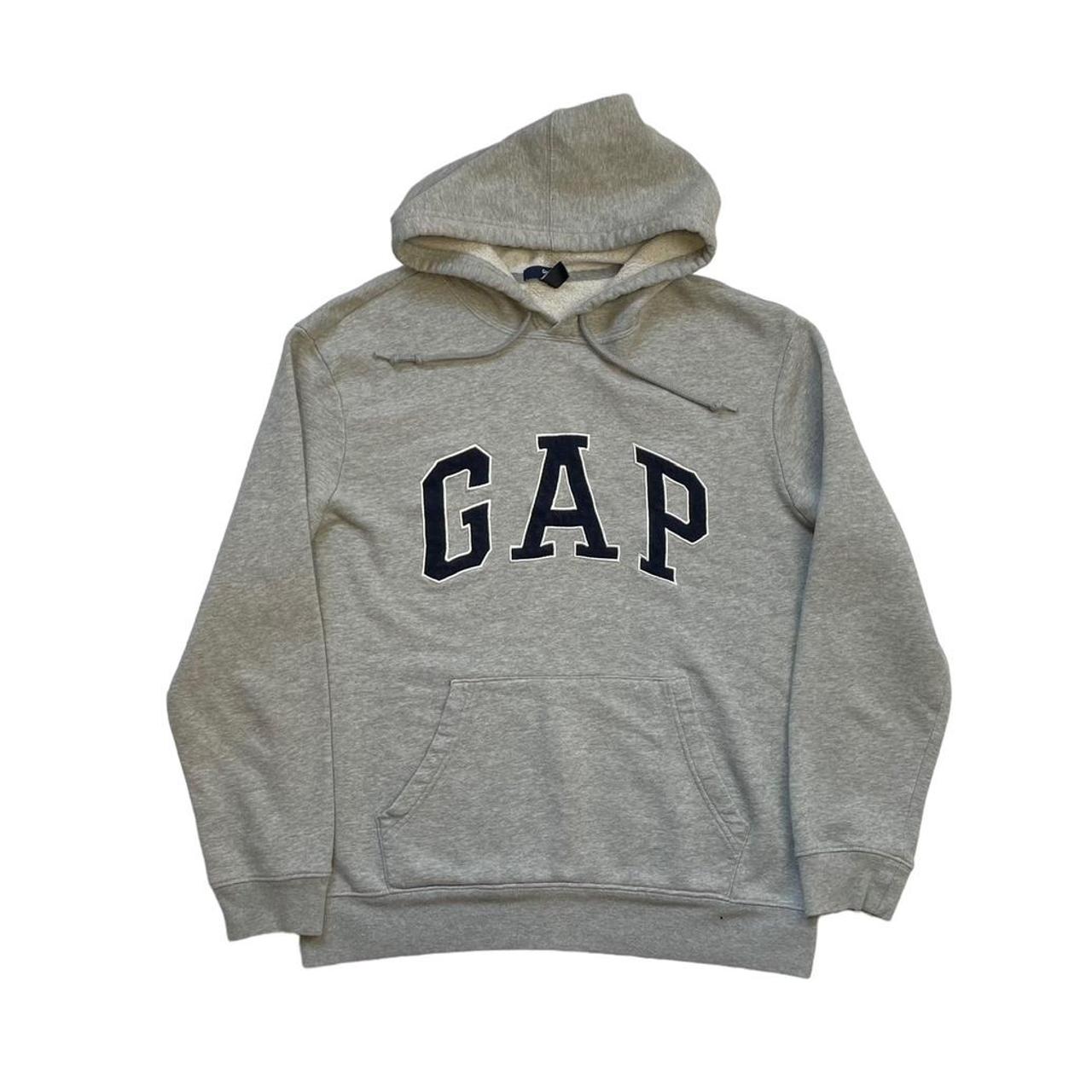 Y2K Gap spellout hoodie grey 📌 Our recommended... - Depop