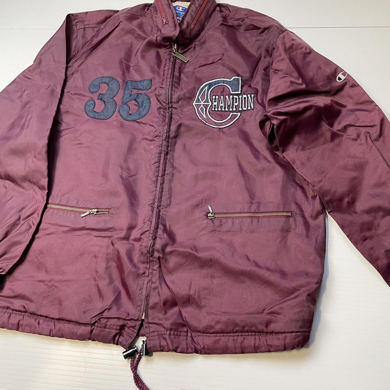 Champion burgundy windbreaker hotsell