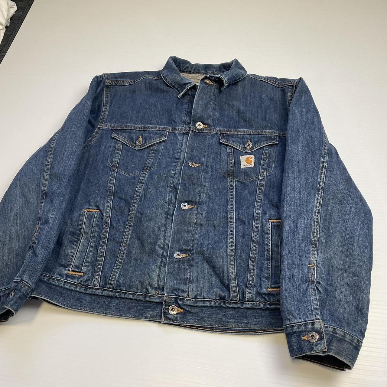 90s CARHARTT newest SHERPA LINED DENIM JACKET