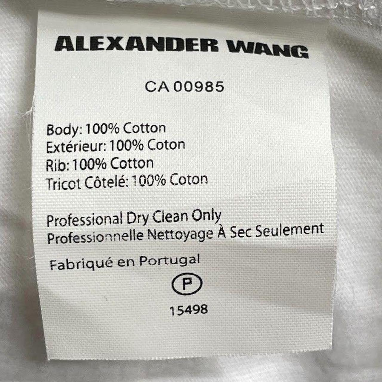 Alexander Wang Women's Crop top - White/Black - X… - image 6