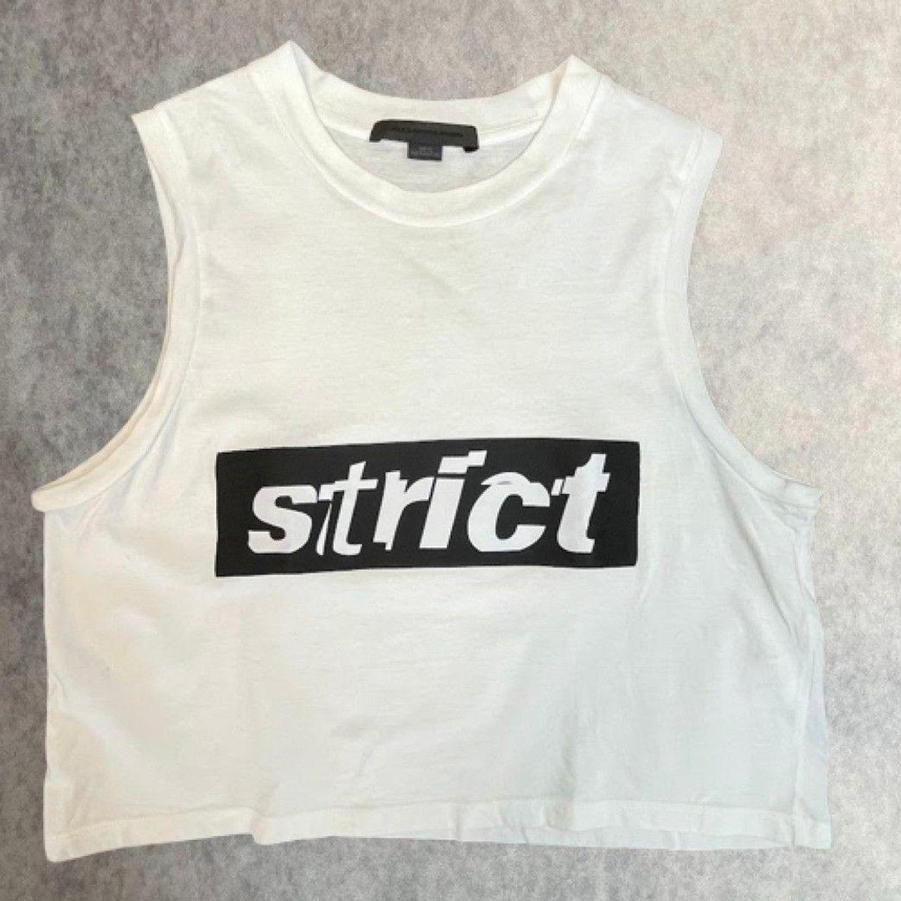 Alexander Wang Women's Crop top - White/Black - X… - image 1