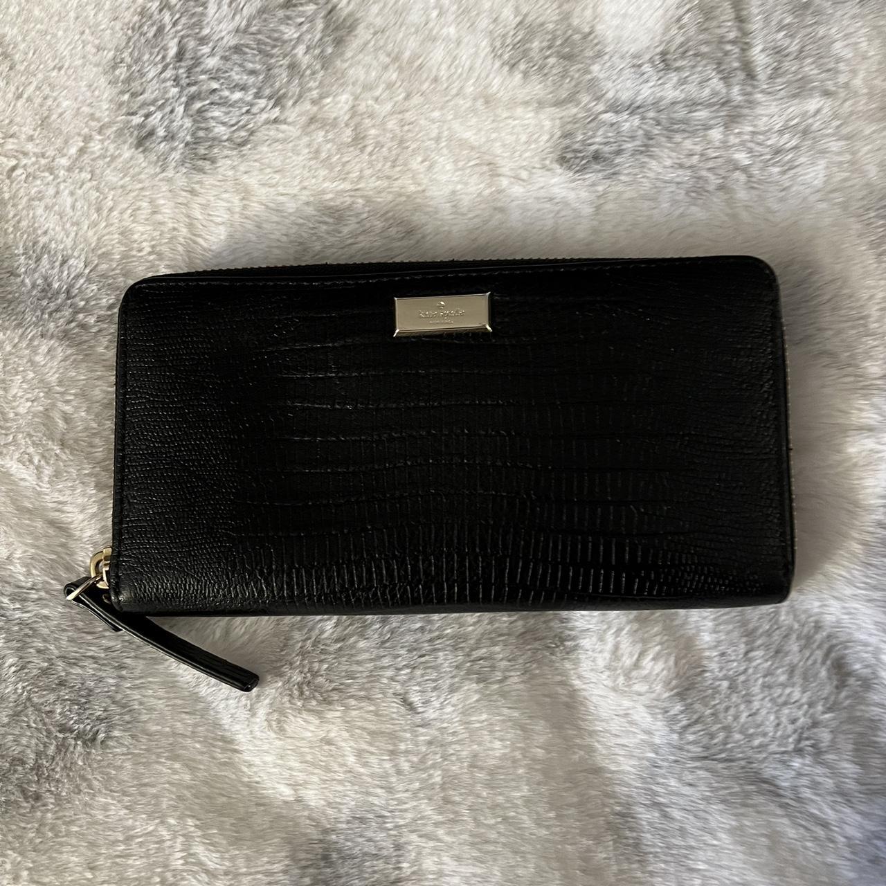 Kate spade black store and pink wallet