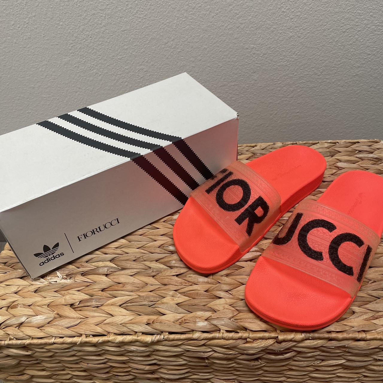 Fiorucci Adidas Slides Size 7 I m a size 6.5 7 Depop