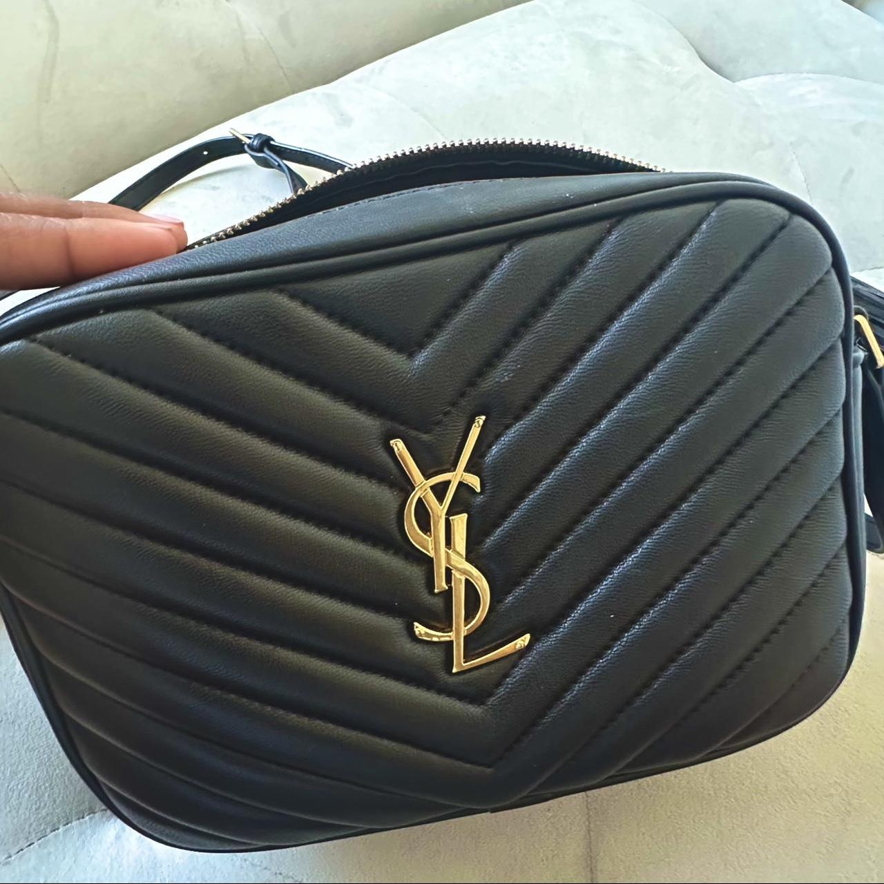 Saint Laurent Paris YSL Black leather - Depop