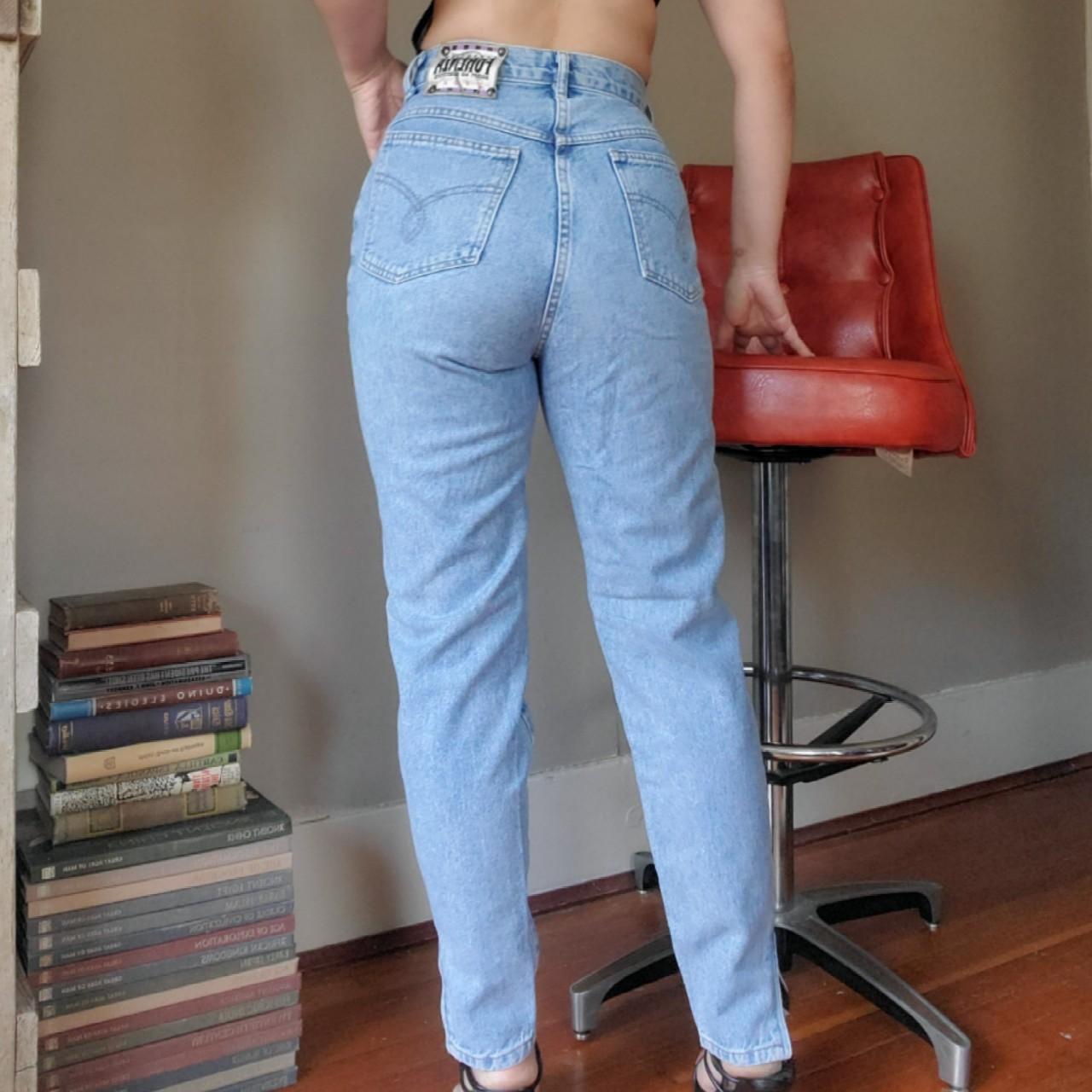 Vintage 80s Chic High Waisted Plus Size Mom Jeans. - Depop