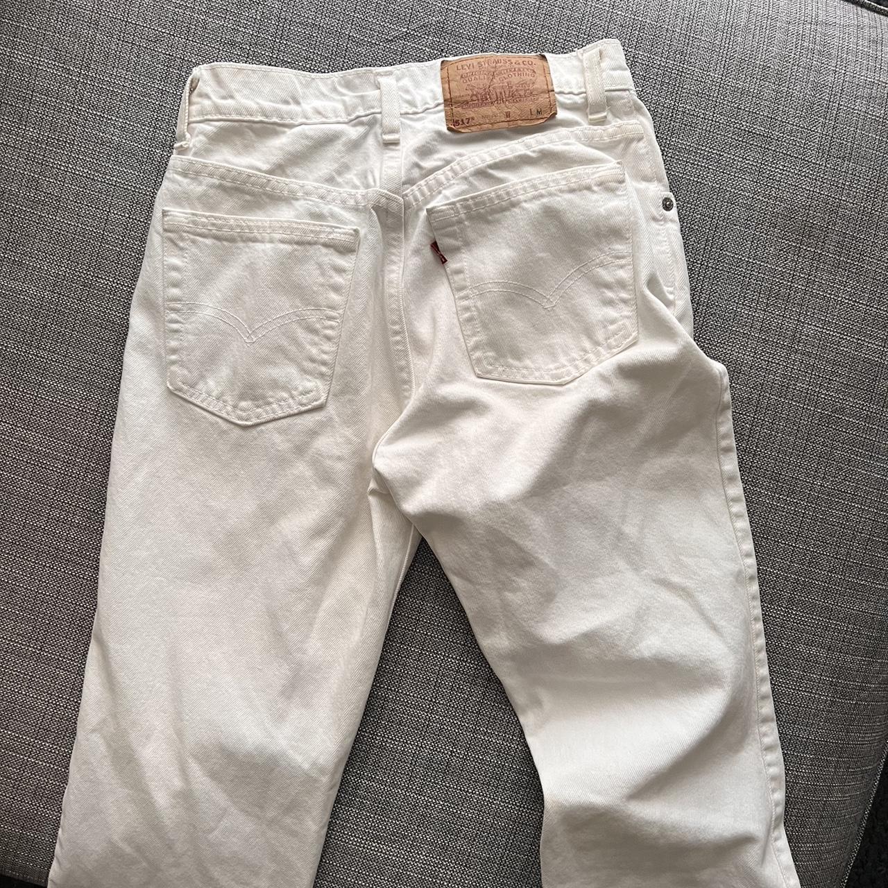 White Strait Leg Vintage Levis Best For 24 Depop   P0 