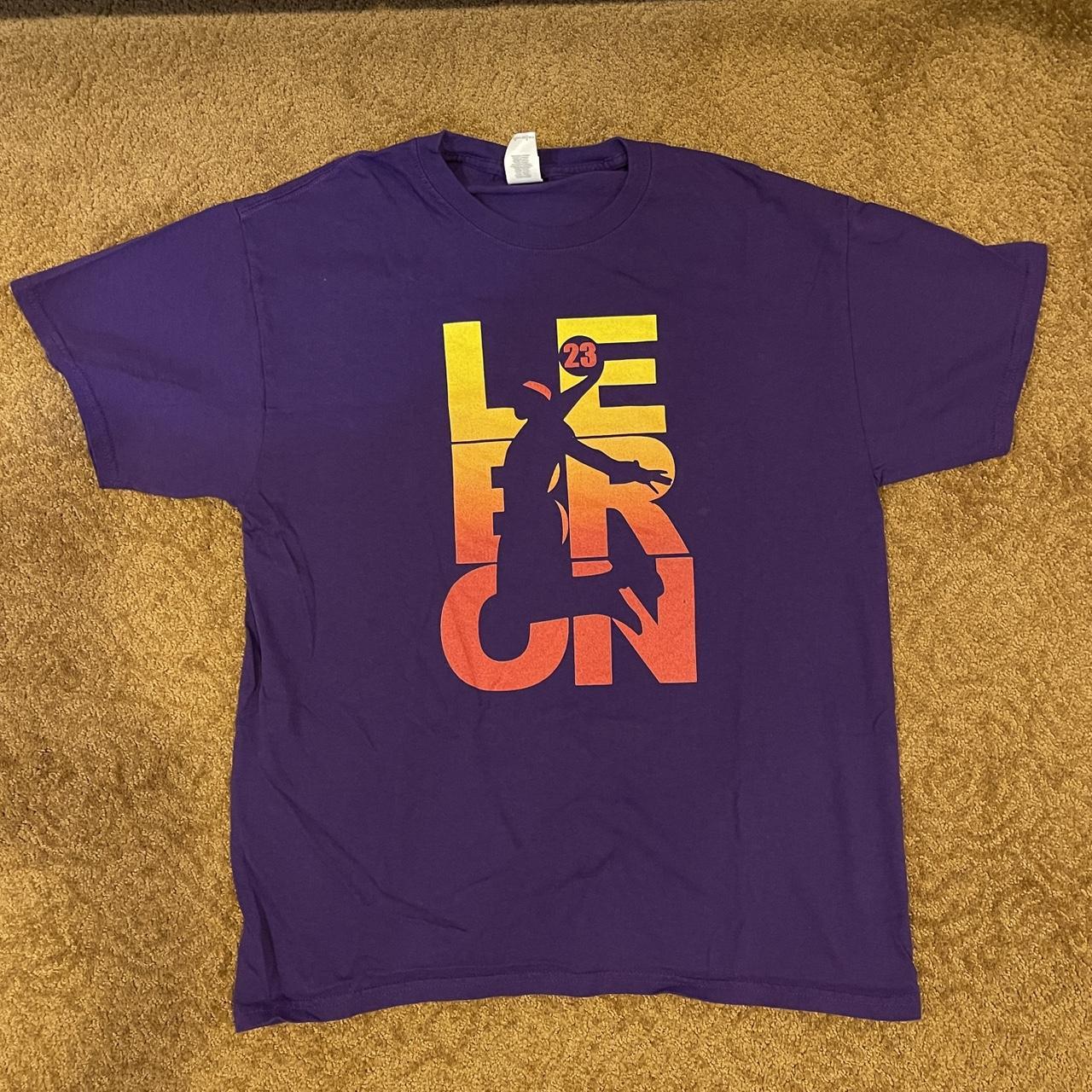 lebron james t shirt purple