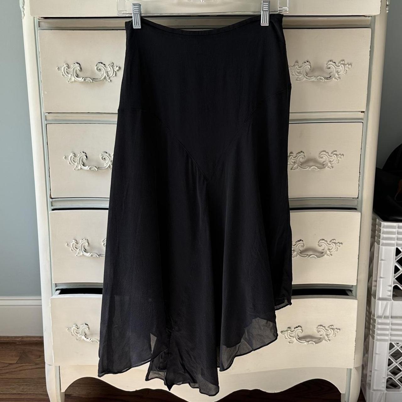 Laura Ashley Women's Black Skirt | Depop