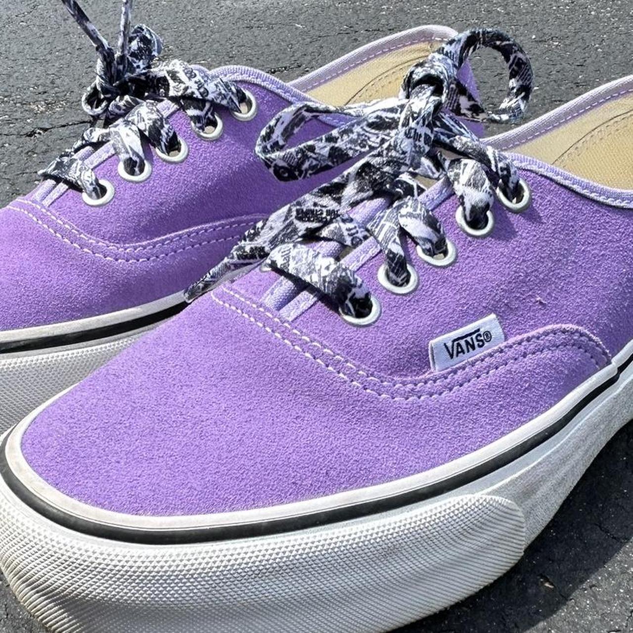 VANS Purple Platform Authentics Size 7 Mens (8.5 W)... Depop