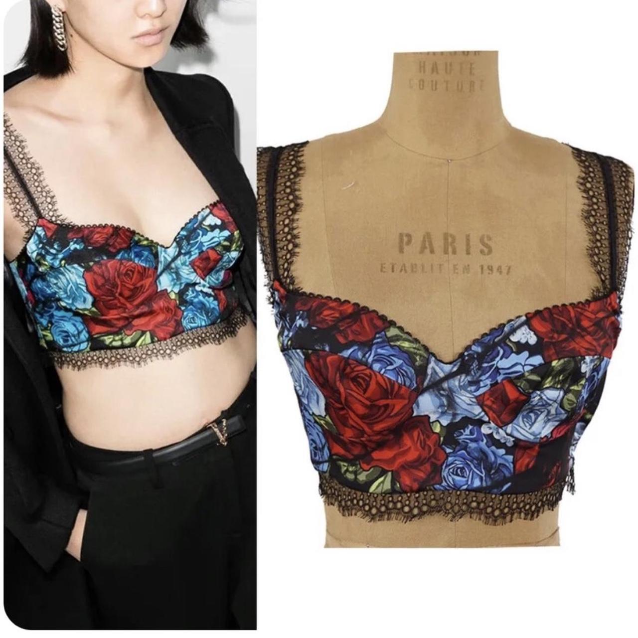 Dolce & Gabbana Floral Lace Bralette Top