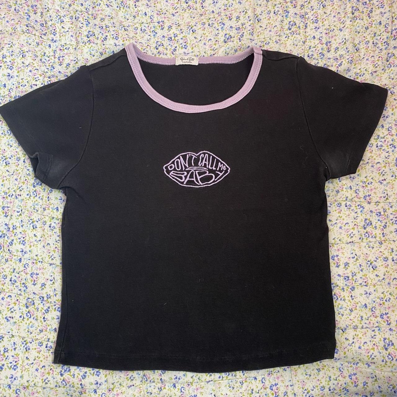 brandy melville baby tee small deodorant stains as... Depop