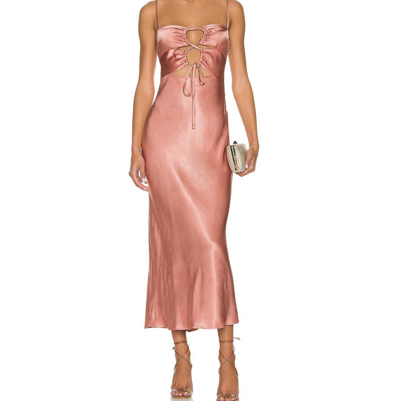 Shona Joy Lace Up Midi Dress Size: 2 I’ve only worn... - Depop