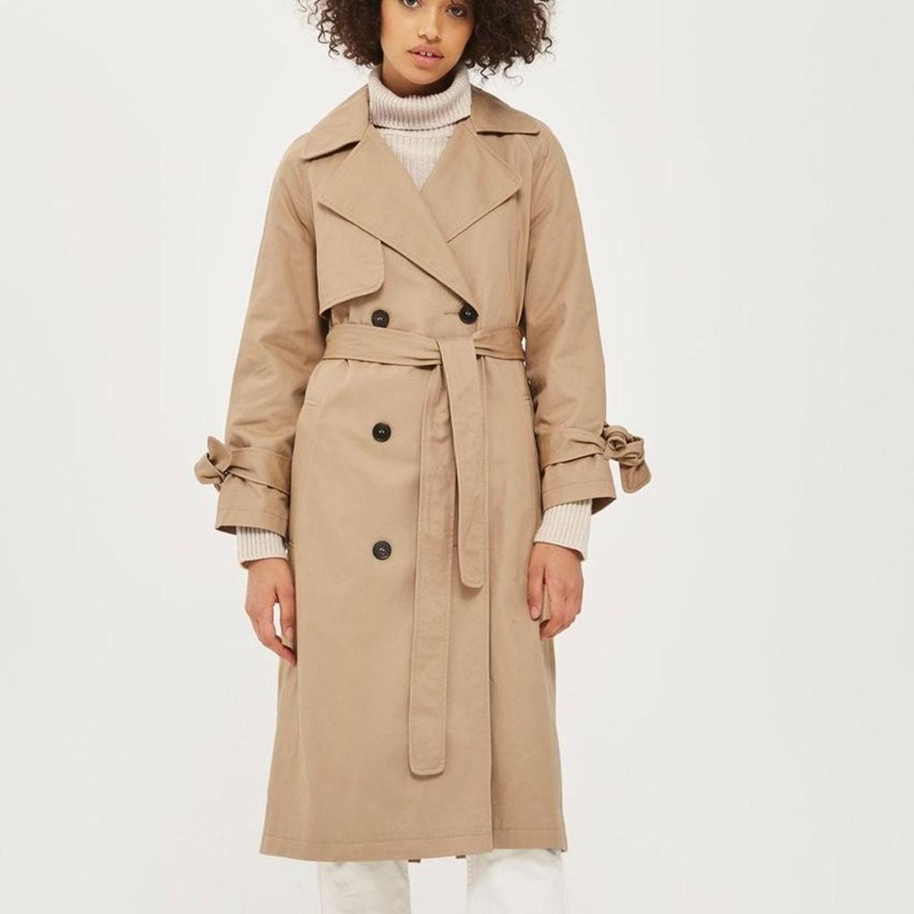 Topshop shop tan coat