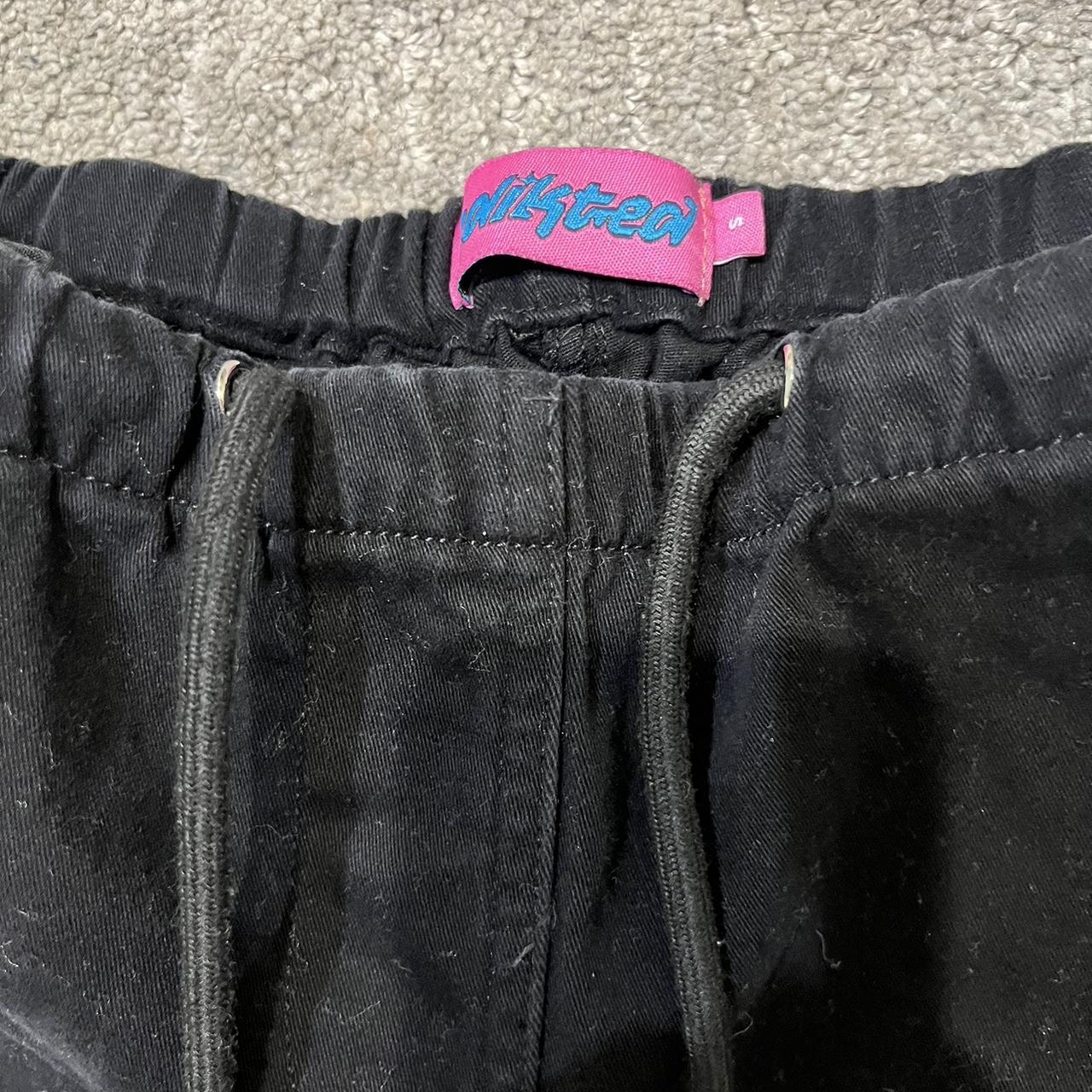 Black Cargo edikted pants - Depop