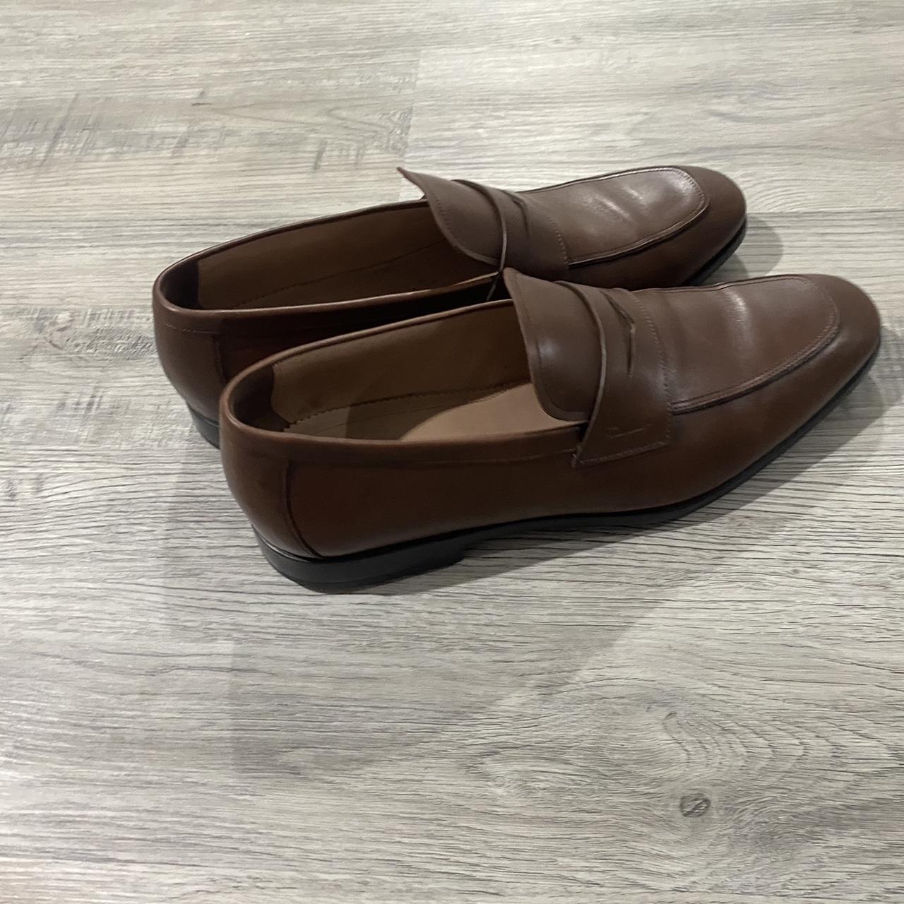 Salvatore Ferragamo brown loafers size 11 - Depop