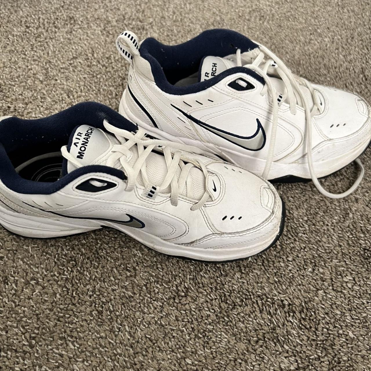 Nike Men #39 s Blue and Navy Trainers Depop