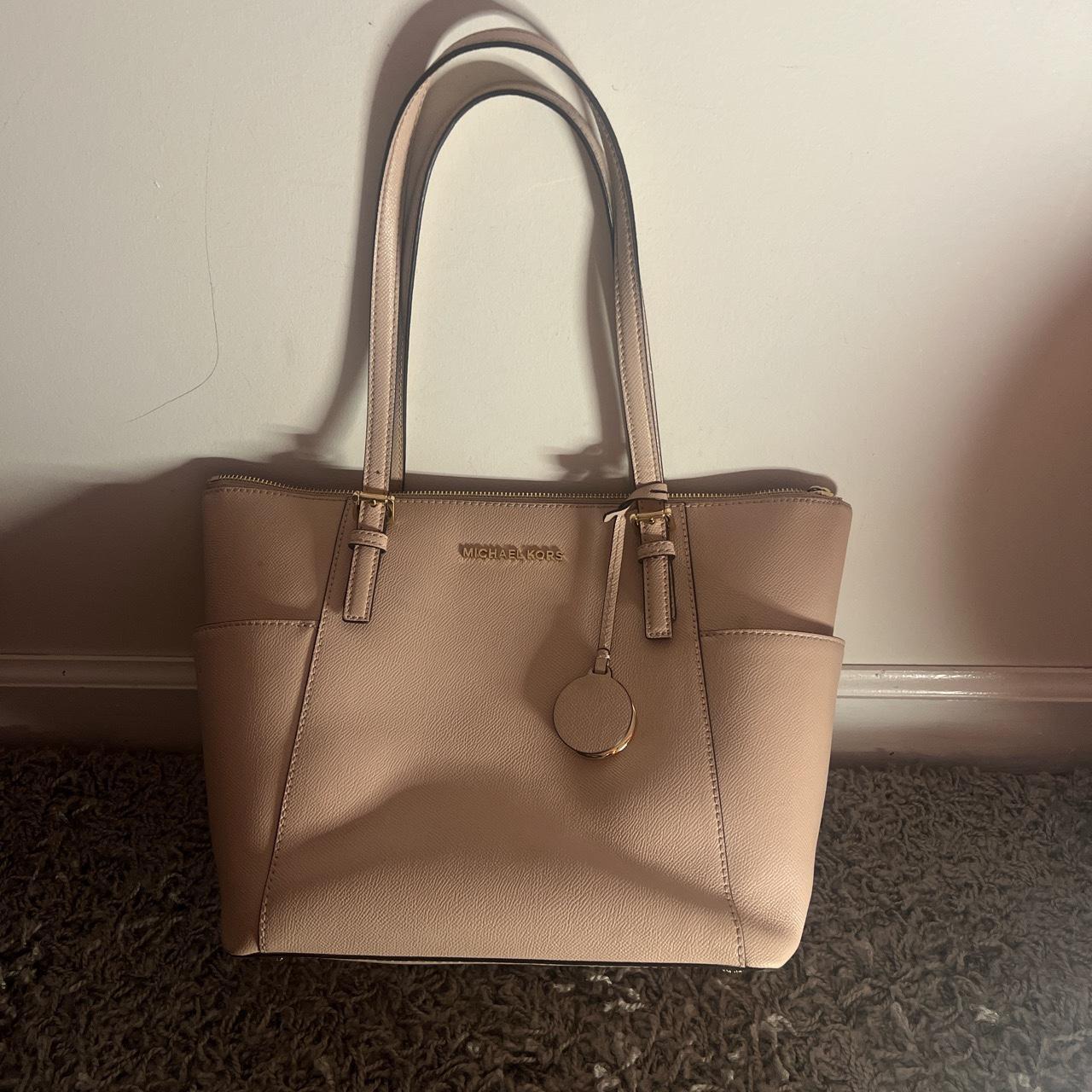 MICHAEL KORS Jet Set Medium Saffiano Leather Top-Zip - Depop