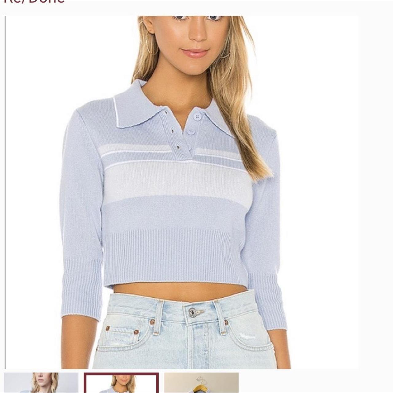 RE/DONE Women's Blue Jumper