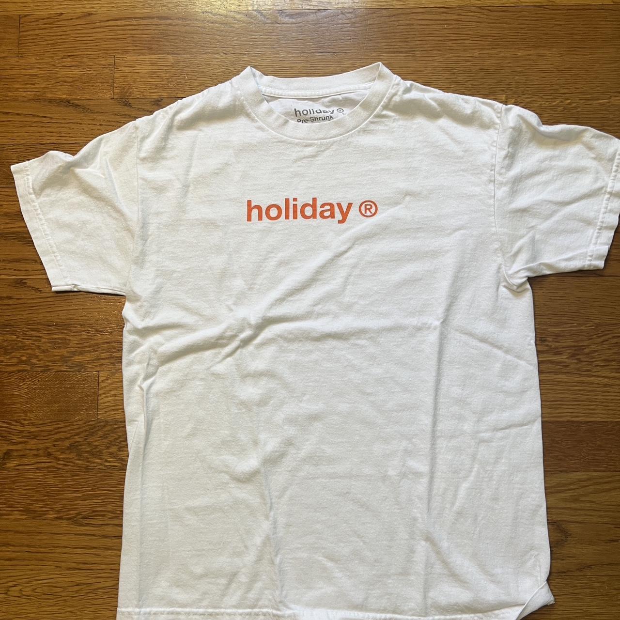 Brockhampton Men's White and Orange T-shirt (2)