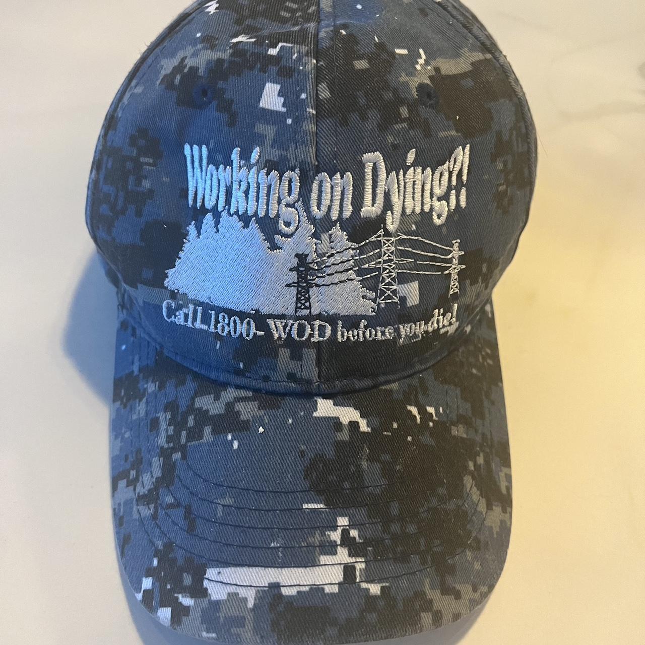 Blue digital camo fashion hat