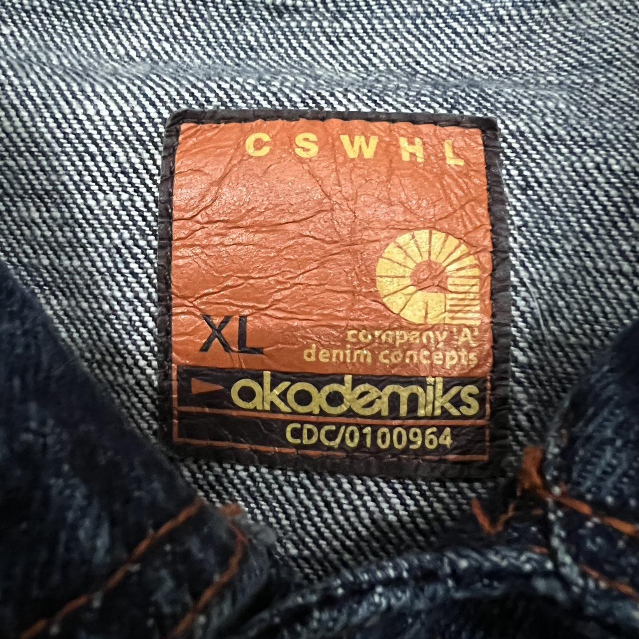 Vintage Akademiks Y2k Denim Patchwork Jacket , Size:...