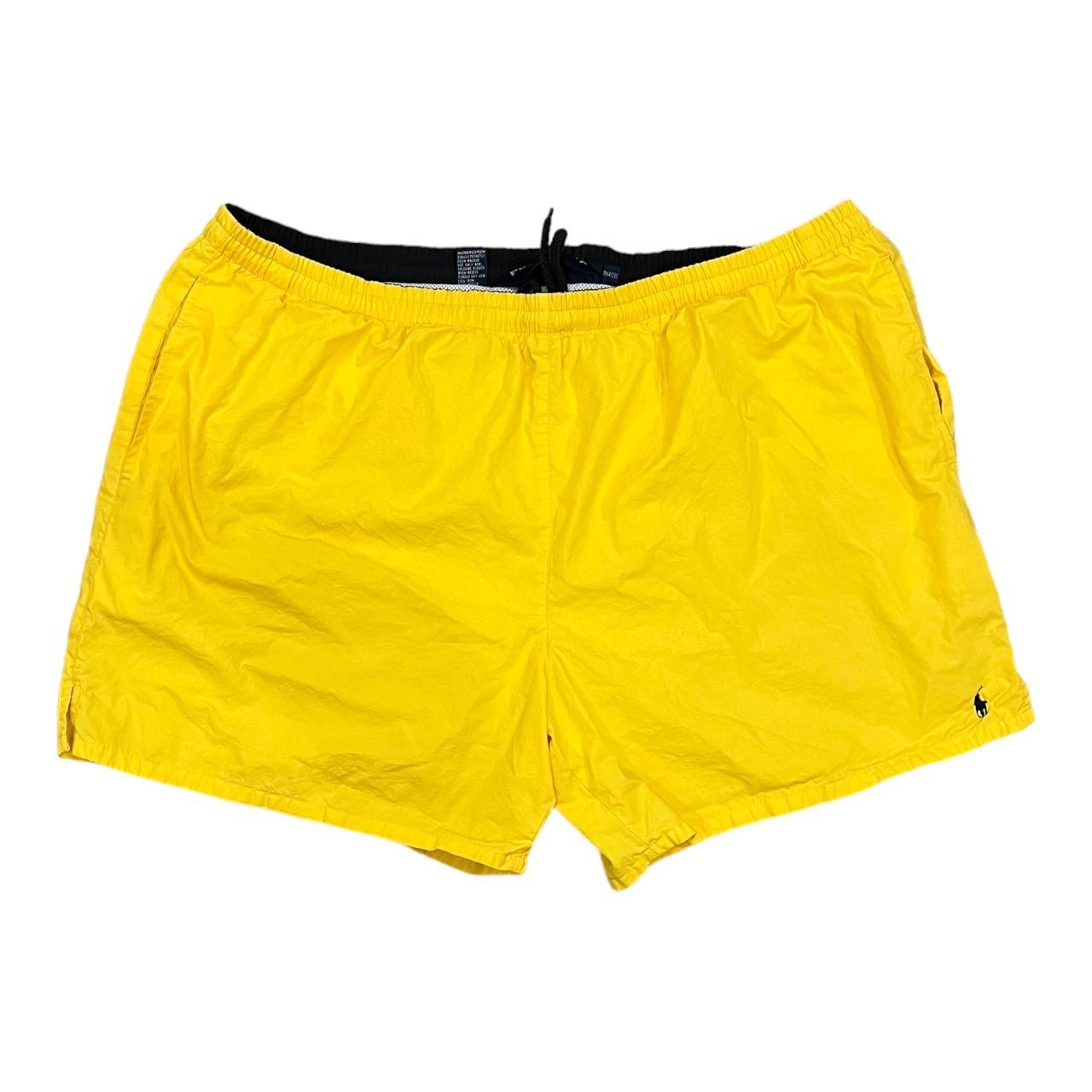 Vintage Ralph Lauren Polo Sport Yellow Shorts Size... Depop