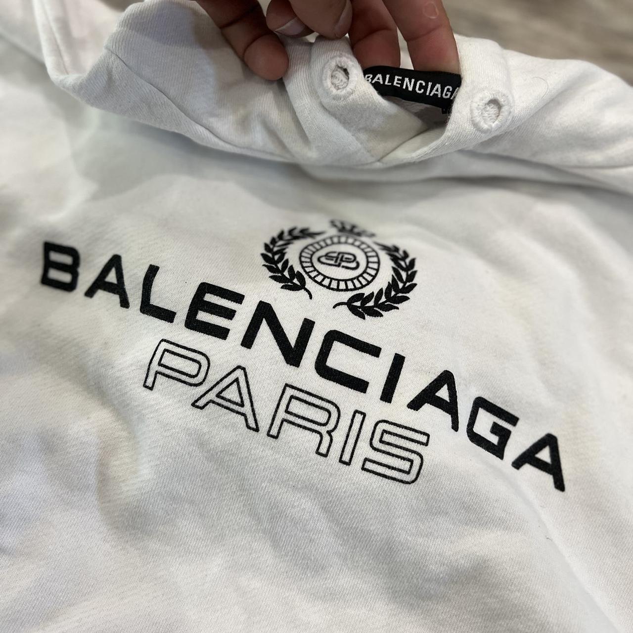 white balenciaga hoodie