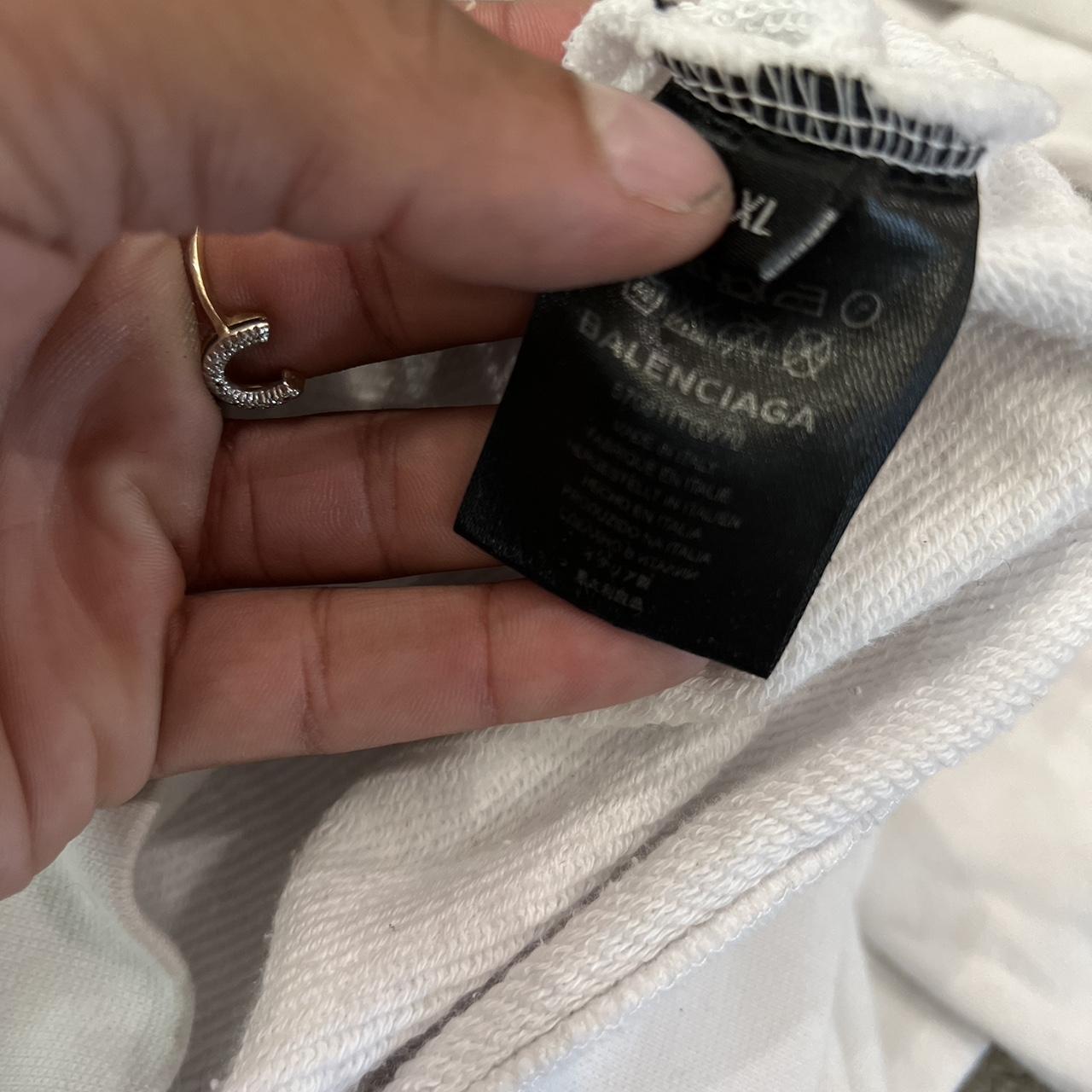 balenciaga off white hoodie