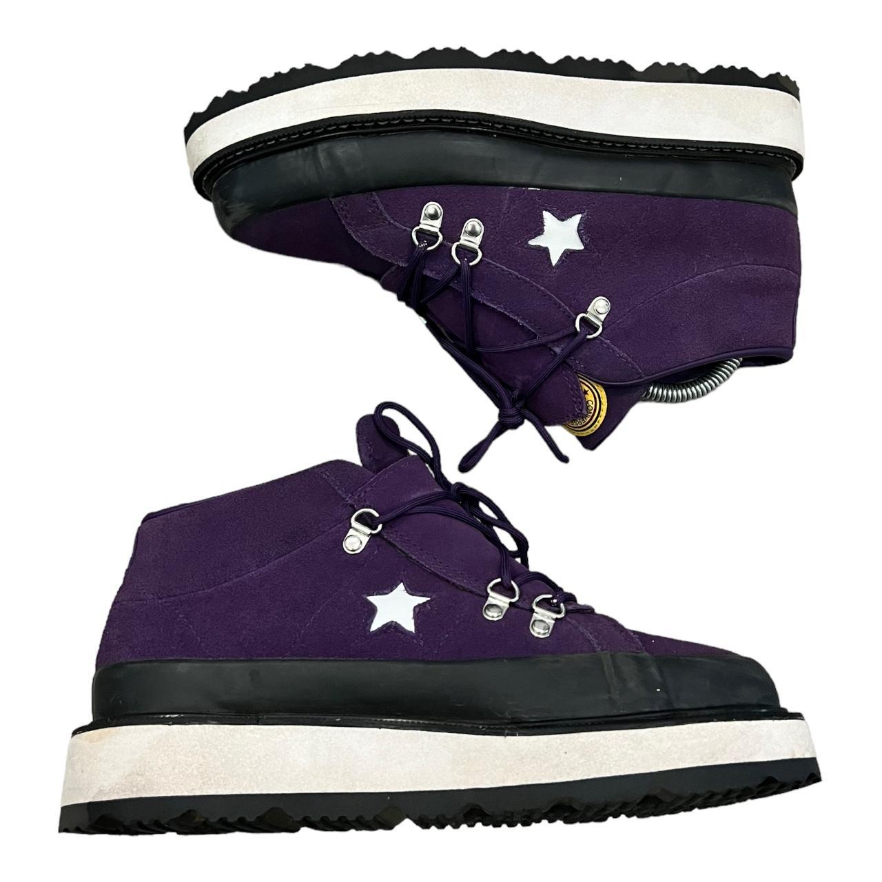 Purple converse boots online