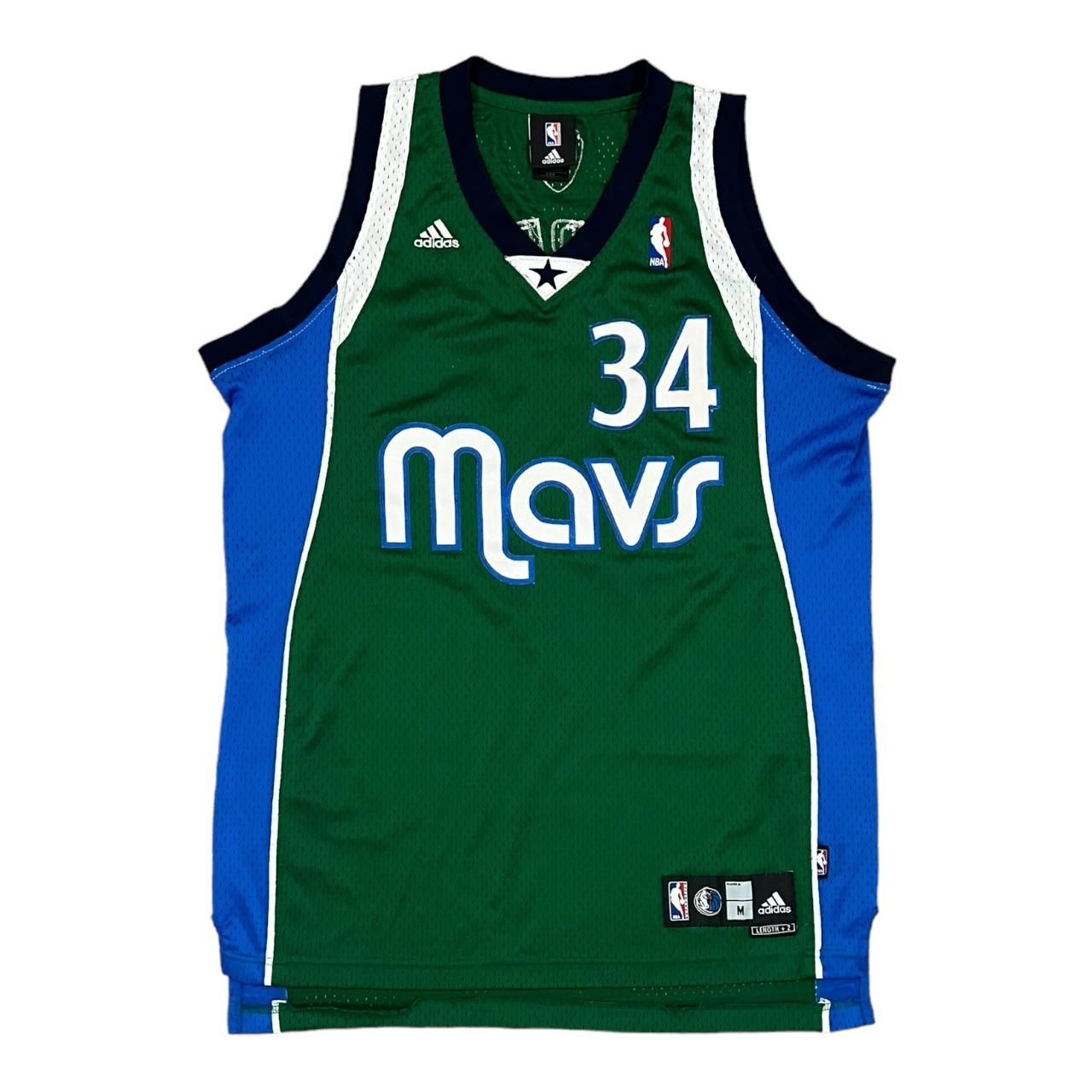 Dallas Mavericks Adidas DEVIN HARRIS 34 Green Jersey... - Depop