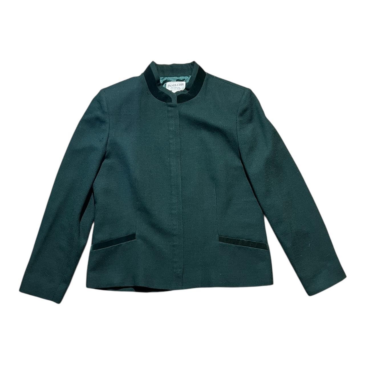 Pendleton Women's Blazer Jacket - Green - 12 – Vi… - image 1