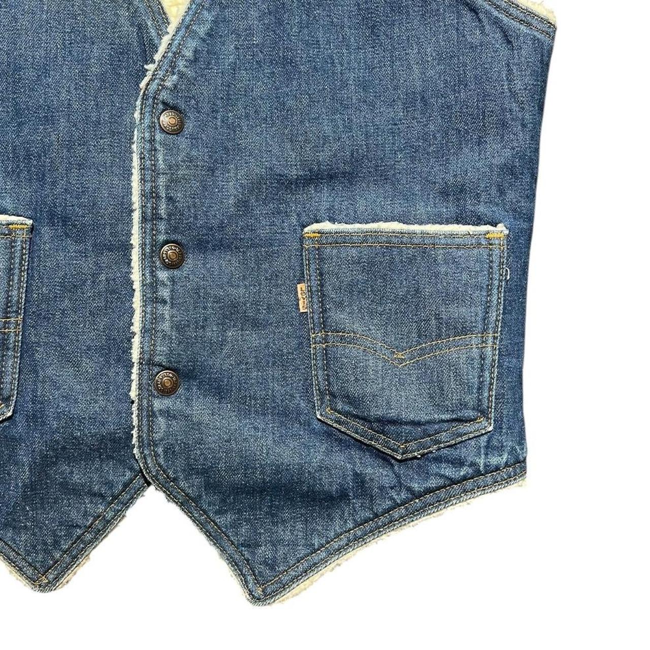 Levi's Women's Vest - Blue - M – Vintage 70's Lev… - image 3