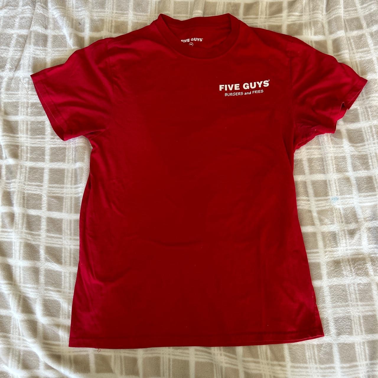 Five Guys red t-shirt - Depop