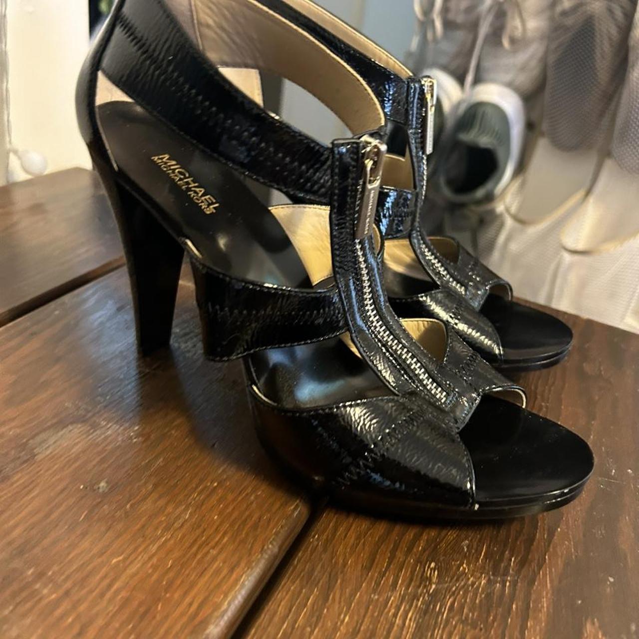 Michael kors heels Black Worn one time great. Depop