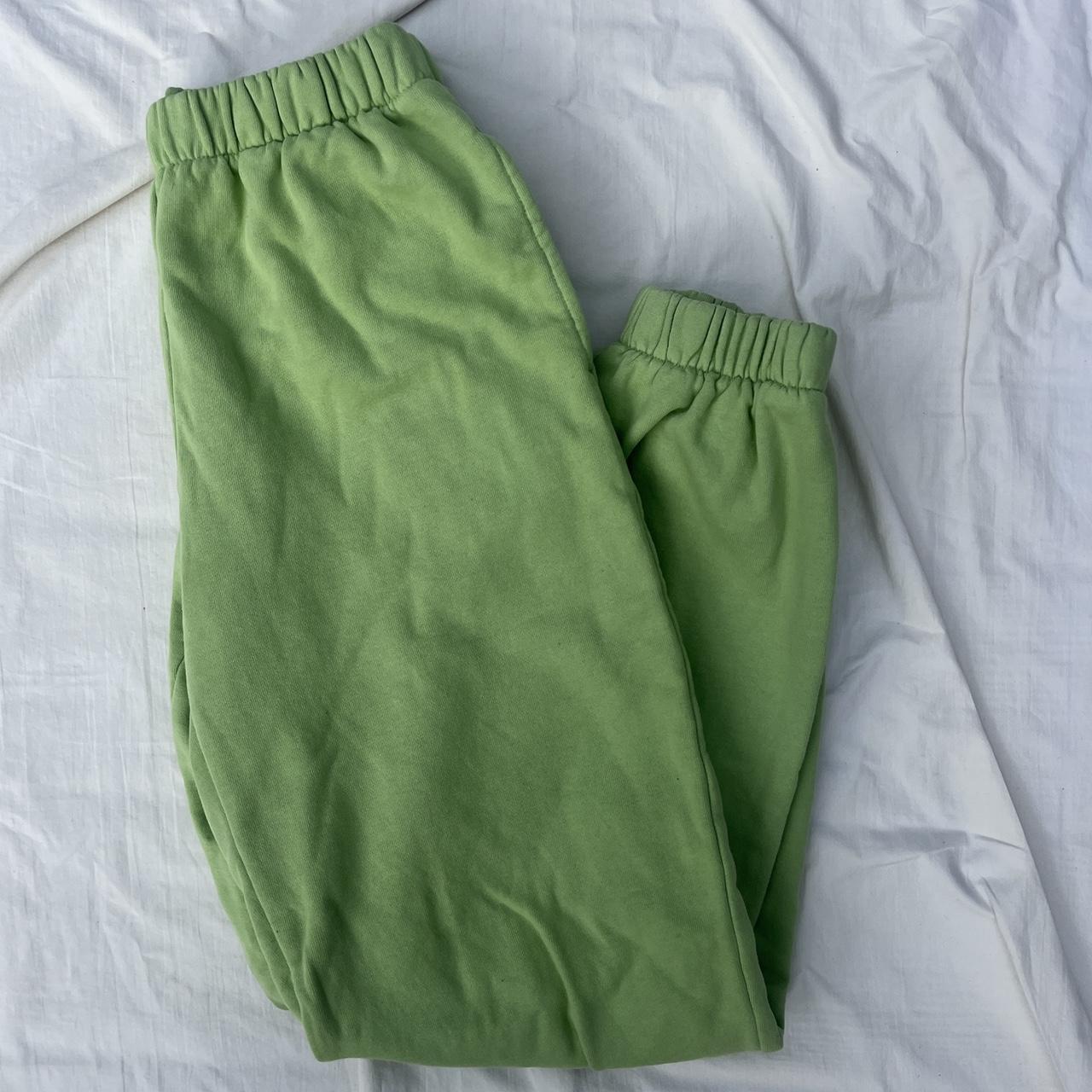 brandy melville green rosa sweatpants fits like xs-s... - Depop