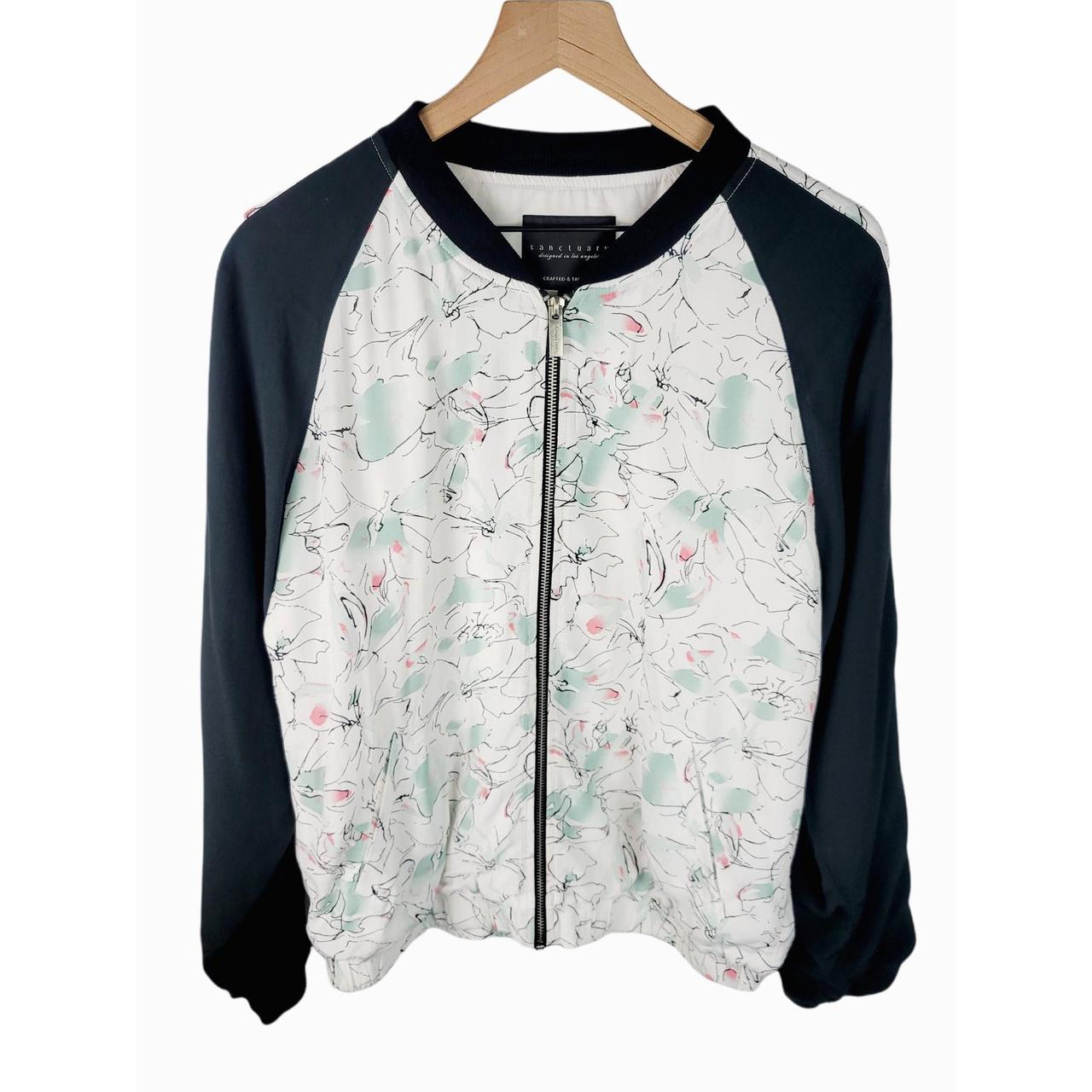 Sanctuary floral sales bomber jacket