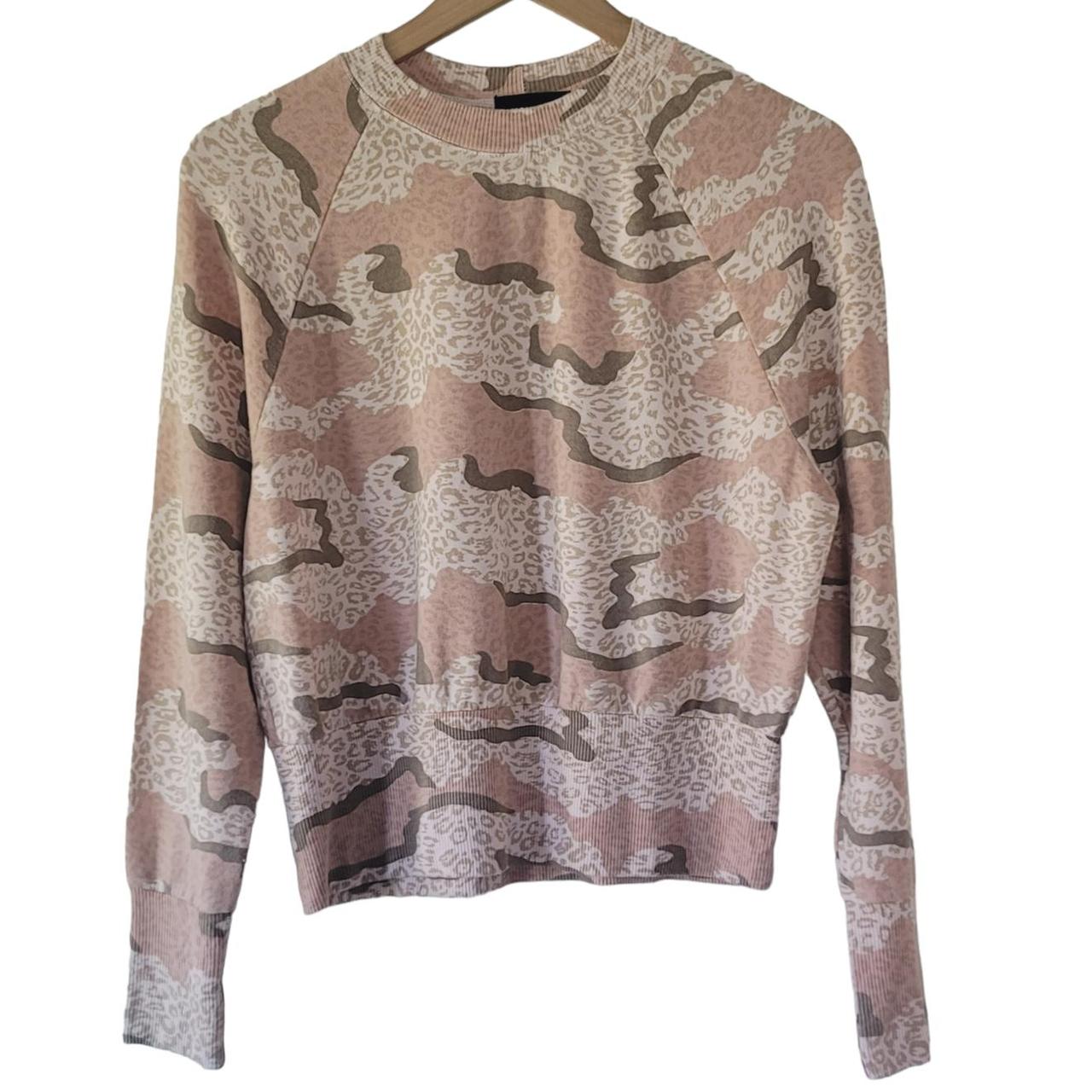 Monrow camo 2024 sweatshirt