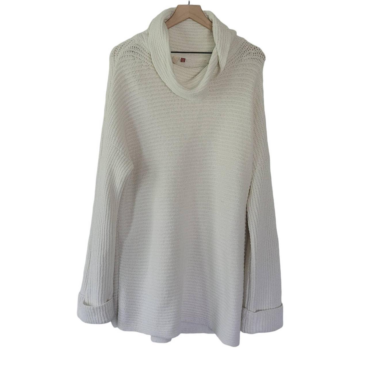 Cream colored cowl neck on sale sweater