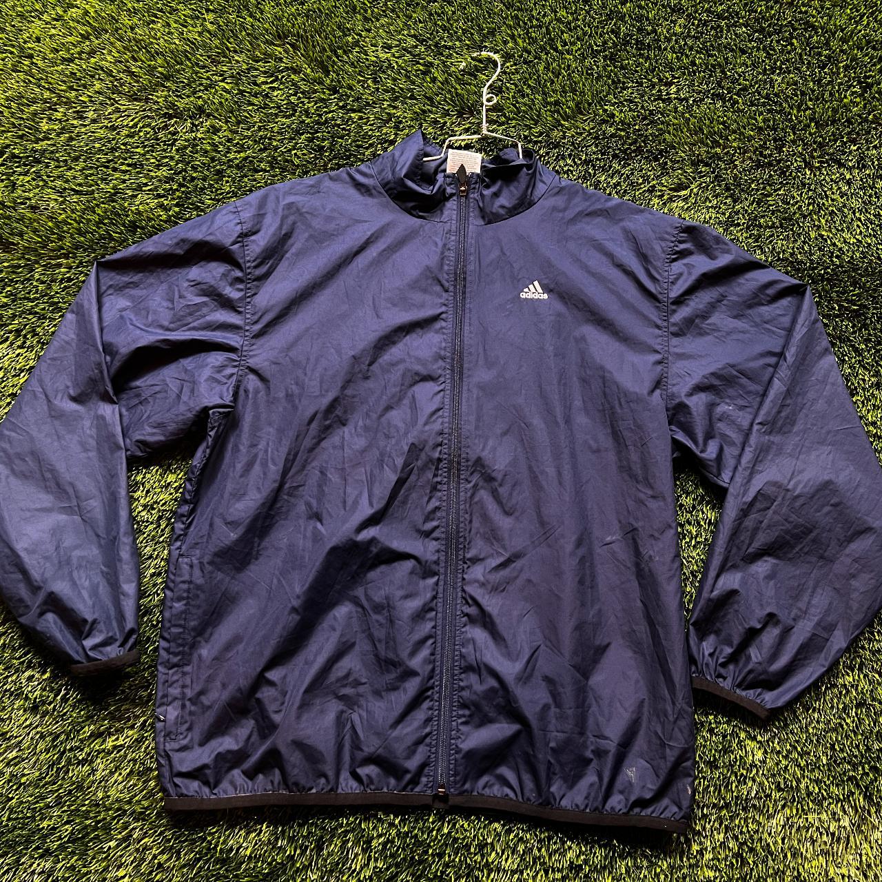 Vintage Adidas nylon track suit jacket windbreaker... - Depop