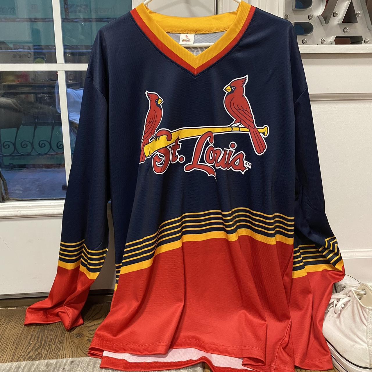 St. Louis Cardinals Hockey Jersey - Depop