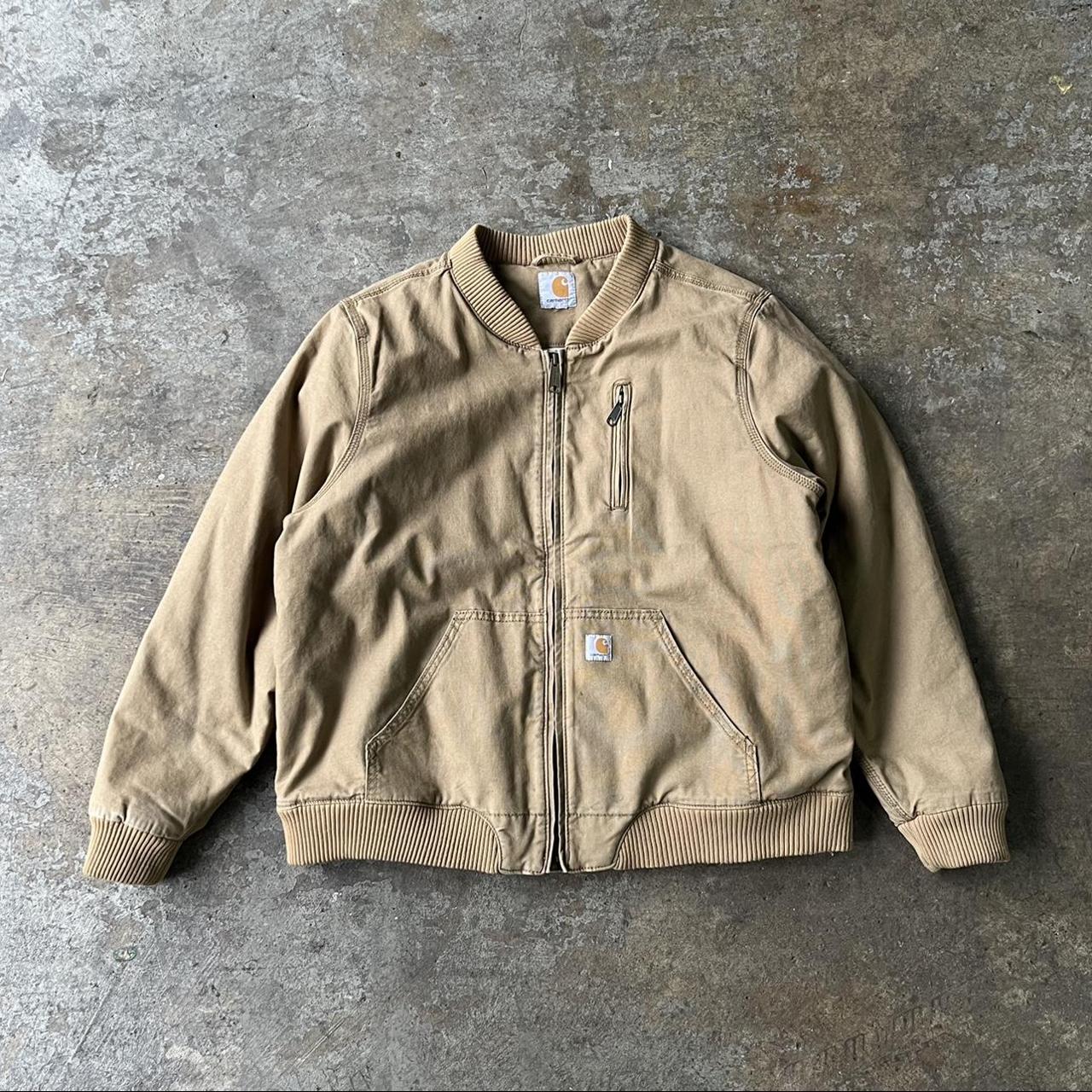 Vintage Carhartt Bomber Jacket. Super clean look.... - Depop