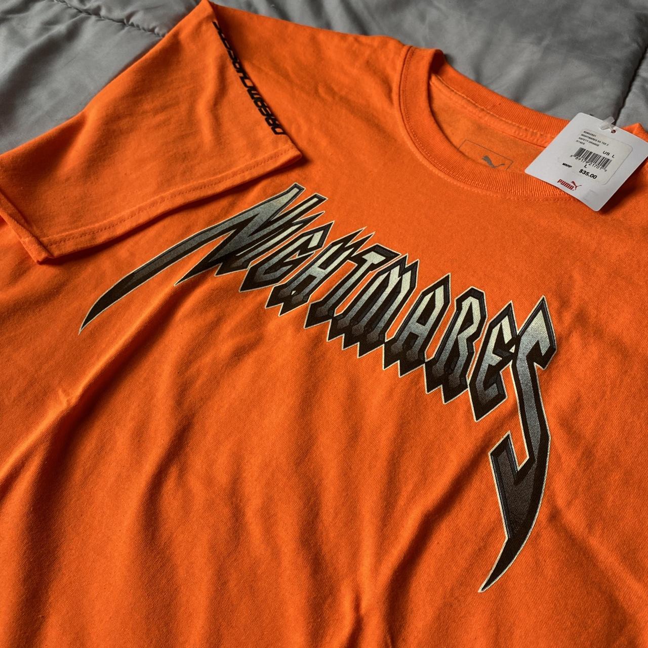 Meek Mill Nightmares Dreamchasers Orange Tee Size