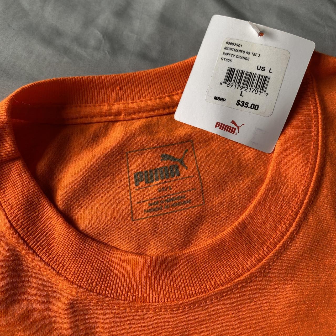 Black and orange puma sales shirt