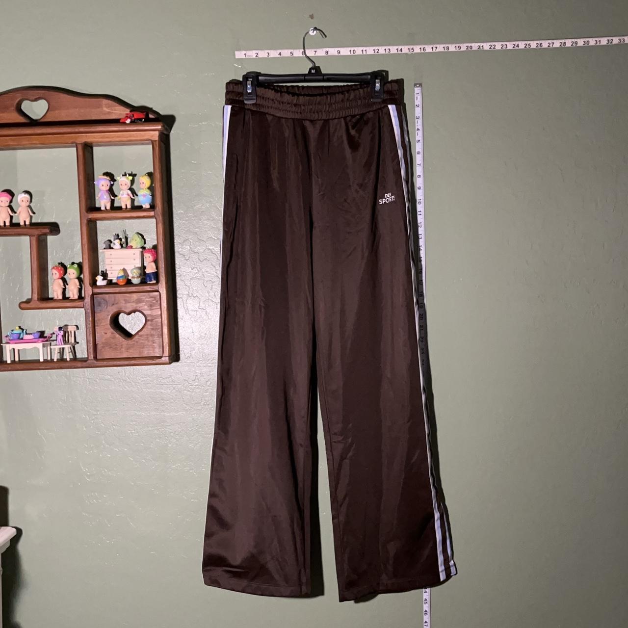 H&M Women's Brown and Blue Joggerstracksuits Depop