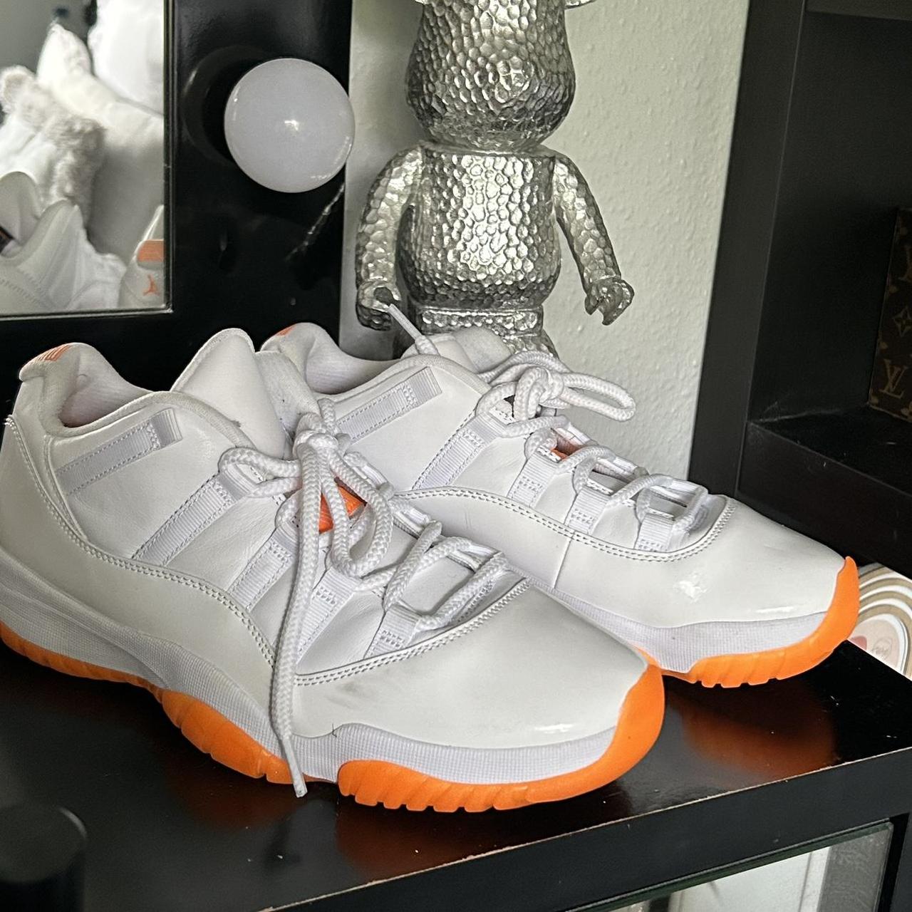 AIR JORDAN 11 RETRO LOW BRIGHT CITRUS WOMENS White. Depop