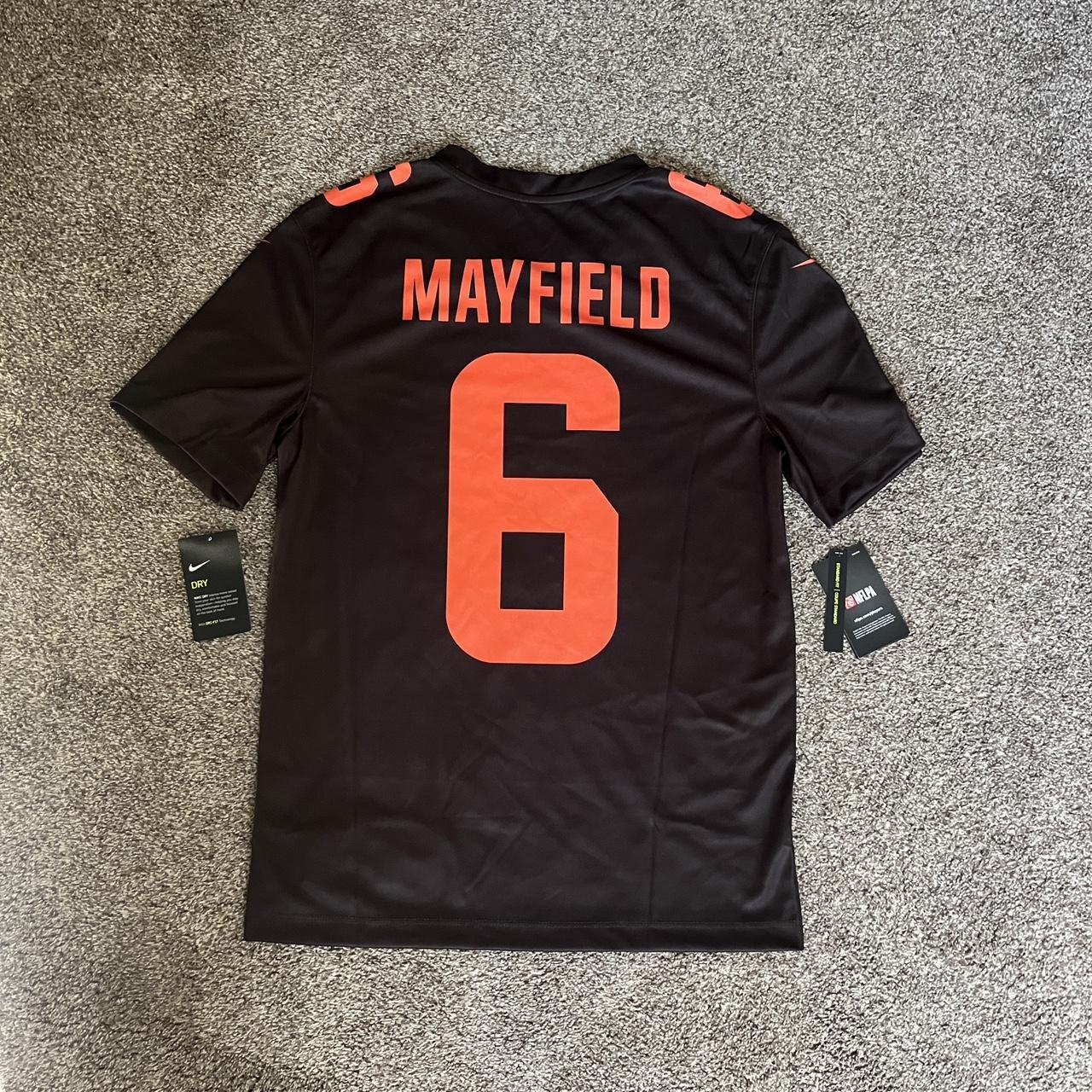 Baker Mayfield Jersey YM Cleveland Browns #6 Orange - Depop